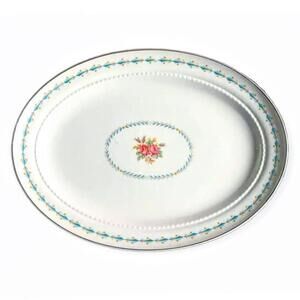 Vintage Harmony House Mount Vernon China Oval Serving Platter USA Made 1941-1959